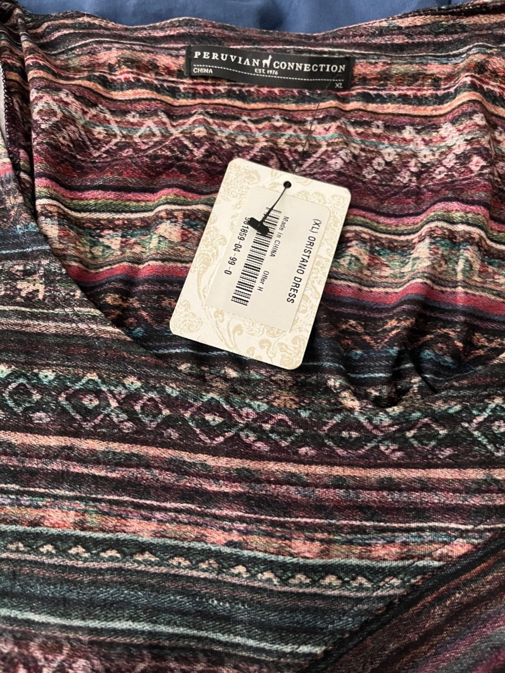 Peruvian Connection NWT XL Oristano dress